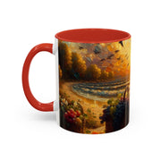 Sunset Beach Coffee Mug, Beach Lover Gift, Ocean Sunset Travel Mug, Sunrise Coffee Cup, Relaxing Morning Beverage