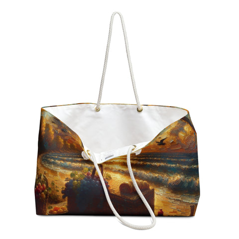 Sunset Beach Weekender Bag | Travel Tote, Vacation Bag, Large Canvas Bag, Beach Essentials, Summer Getaway Accessory